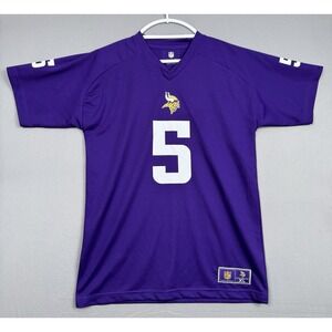 Minnesota Vikings Teddy Bridgewater #5 Jersey Shirt Youth Boys XL Purple NFL EUC